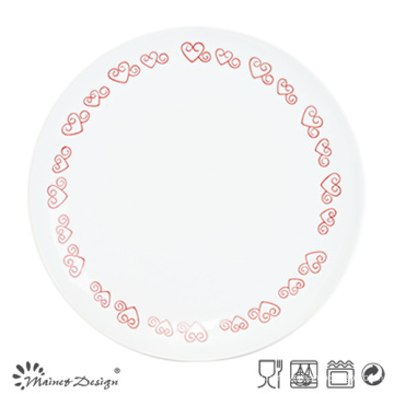 Простой шелковый экран Love Heart Homestyle Dinner Plate